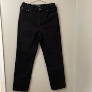 Ralf Lauren high rise black jeans size 10